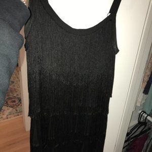 black fringe dress, size small